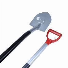 ЛОПАТА ШТЫКОВАЯ ТИТАНОВАЯ БОЛЬШАЯ СПУТНИК-1 210Х160 С АЛЮМИНИЕВЫМ ЧЕРЕНКОМ мир титана 0053