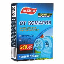 СРЕДСТВО ОТ КОМАРОВ КАРТРИДЖ ДЛЯ ПЕПЕЛАТОРА 1 ШТ dr. klaus