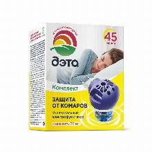 СРЕДСТВО ОТ КОМАРОВ КОМПЛЕКТ НА 45 НОЧЕЙ  1 ШТ дэта