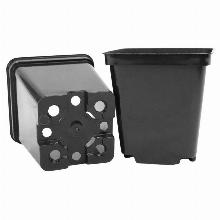 ГОРШОК ДЛЯ РАССАДЫ ПЛАСТМАССОВЫЙ КВАДРАТНЫЙ 19,5х19,5х23СМ 5,6 Л лама про